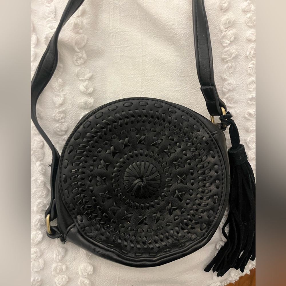 Anthropologie Leather Crossbody Bag